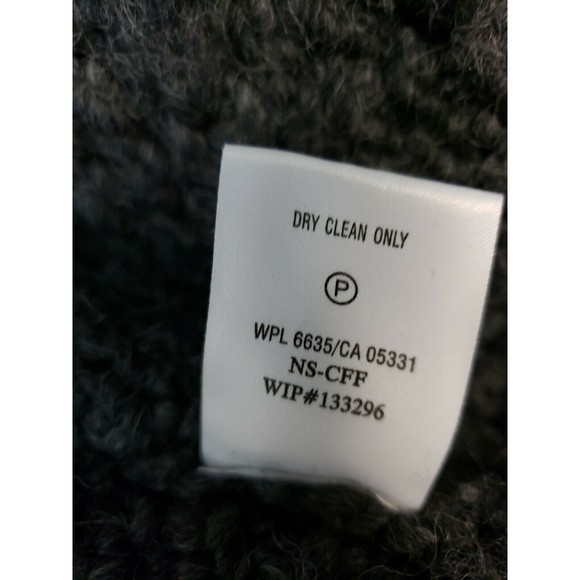 Women’s Woolrich Open Front Cardigan Gray Sweater Lg thick Wool - Picture 4 of 11